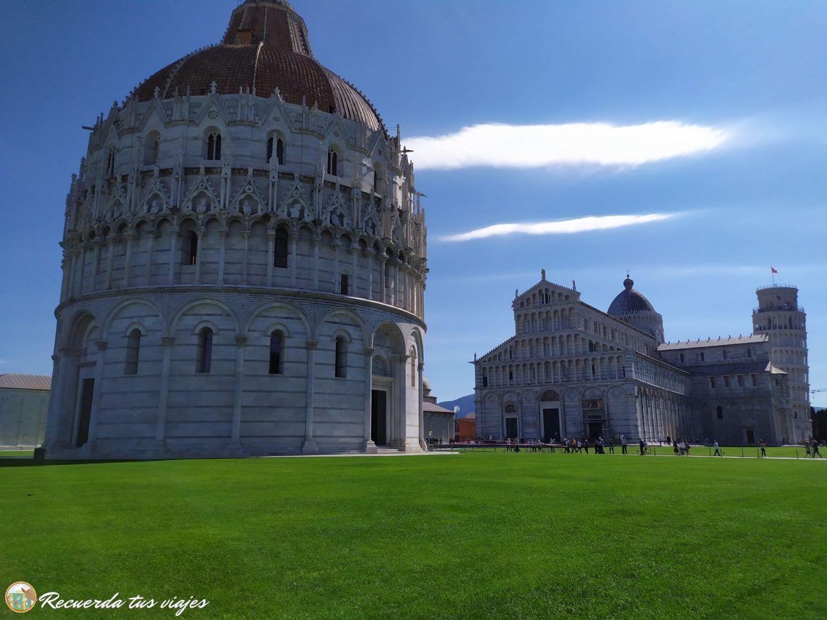 Visitar Pisa desde el crucero - 
 Baptisterio de San Giovanni Catedral de Pisa y Torre de Pisa