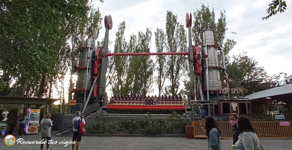 1 día en El Parque de atracciones de Madrid - Top Spin