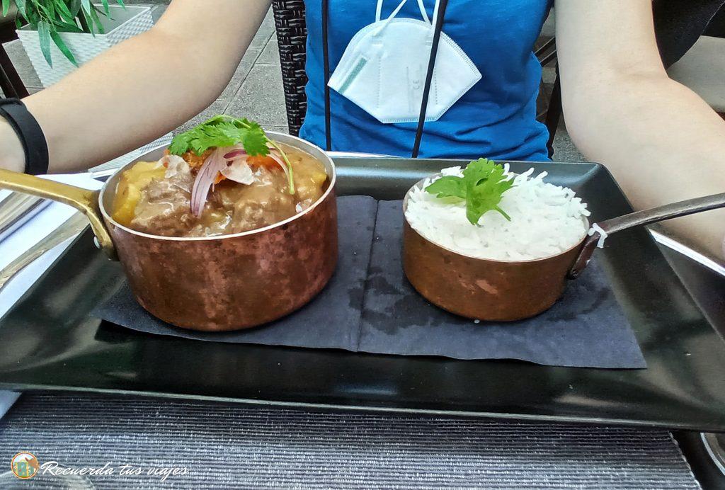 Estofado de ternera con arroz