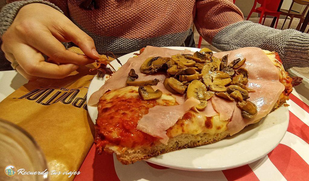 Spontini porción de jamón cocido y champiñón