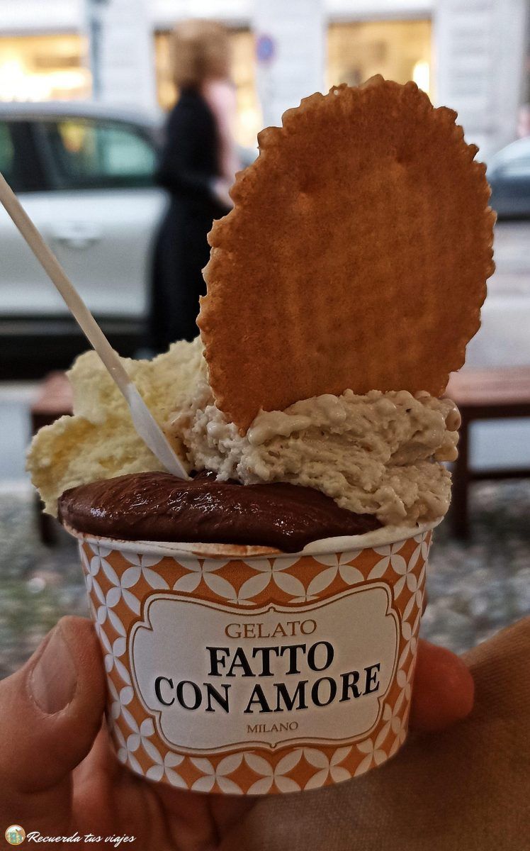 Dónde comer en Milán - Tarrina Gelato fatto con amore