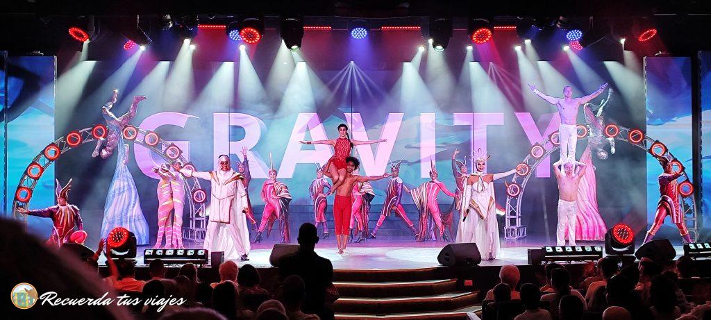 Show Gravity - 7 días de crucero por el Mediterráneo en el MSC Seashore