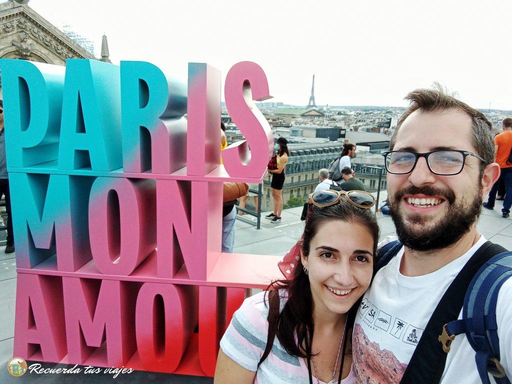 Terraza de Galerias Lafayette - Viaje de 5 días a París