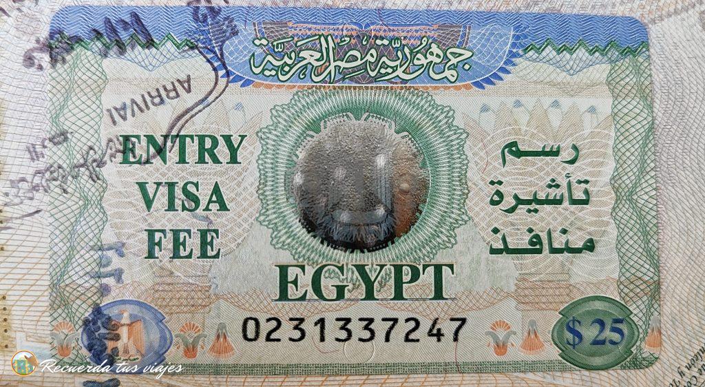 Visado Egipto