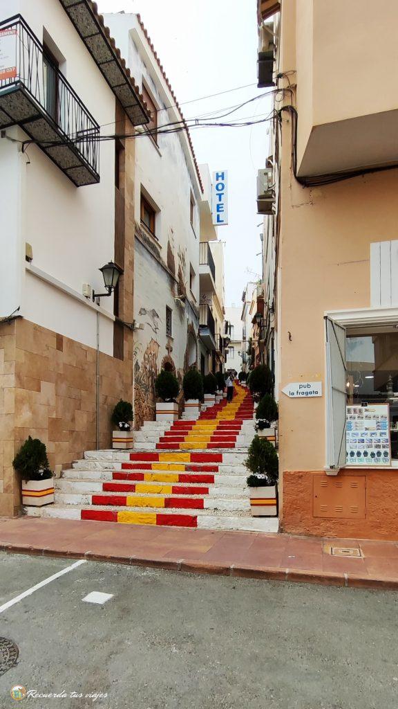 Escaleras de la bandera de España