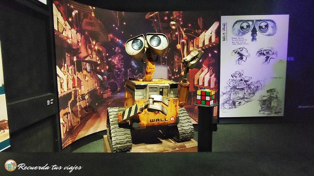Wall-e - Exposición La Ciencia de Pixar en Madrid