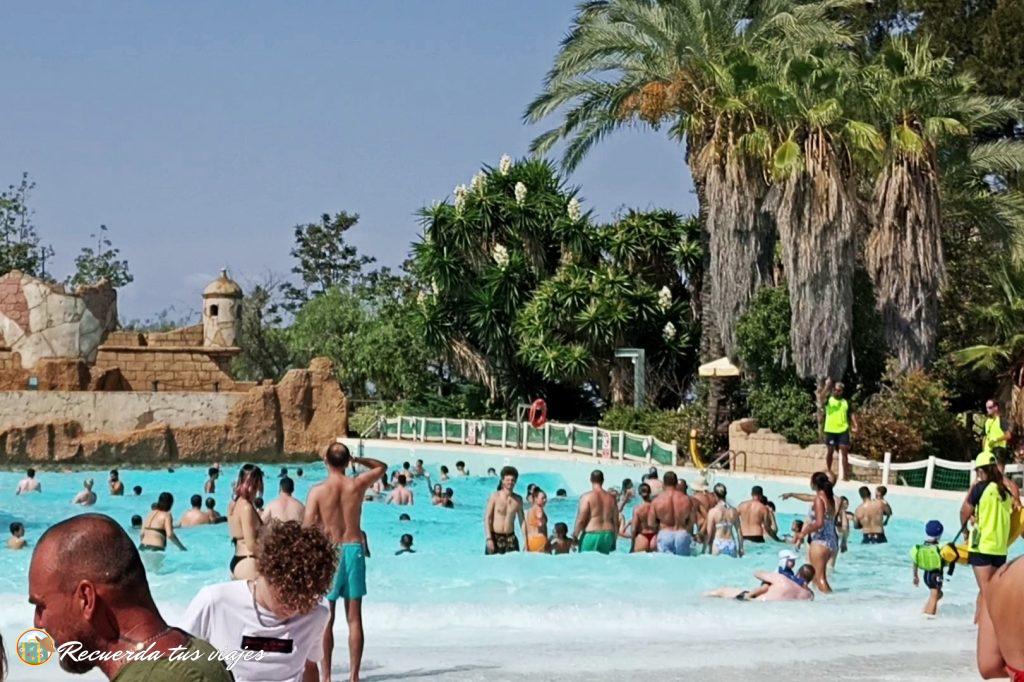 Playa de olas - Un día en Caribe Aquatic Park con un niño menor de 3 años